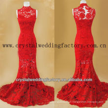 Robe de bal en dentelle rouge à bas prix réplique vintage CWFg